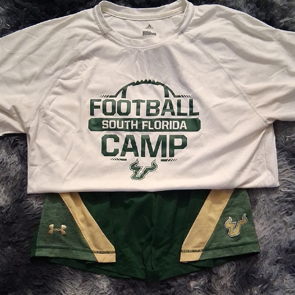 adidas Kids Football Camp Tee - White and Green